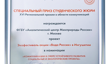 Награда за лучший проект Южного и Северо-Кавказского федеральных округов