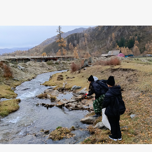 Село Нижняя Талда, река Курата, 13.10.2023