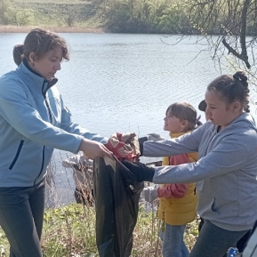 Село Доброе, пруд в селе Доброе, 22.04.2024